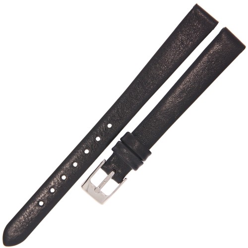 TEKLA G1 XL - 12mm - Gładki - CZARNY - Skórzany pasek do zegarka