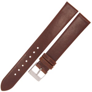 TEKLA G2 XL - 18mm - Gładki - BRĄZOWY - Skórzany pasek do zegarka