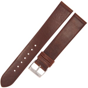 TEKLA G2 XL - 20mm - Gładki - BRĄZOWY - Skórzany pasek do zegarka