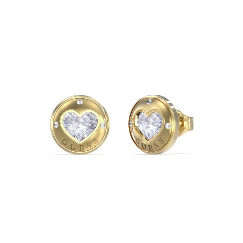 GUESS JUBE03349JWYGT/U - Rolling Hearts - Damskie - Kolczyki