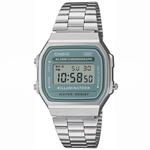 CASIO A168WA-3AYES - Vintage - Unisex - Zegarek kwarcowy