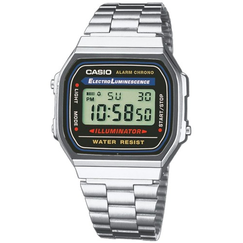 CASIO A168WA-1YES - Vintage - Unisex - Zegarek na bransolecie