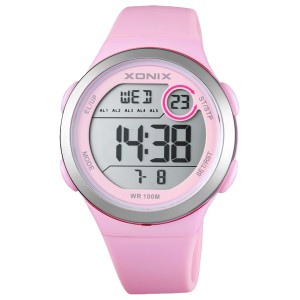 XONIX DAO-A02 - Różowy - Dziecięcy - Zegarek na pasku