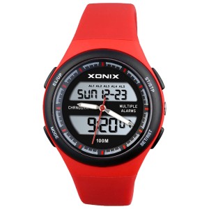 XONIX VP-003 - Czerwony - Dziecięcy - Zegarek na pasku