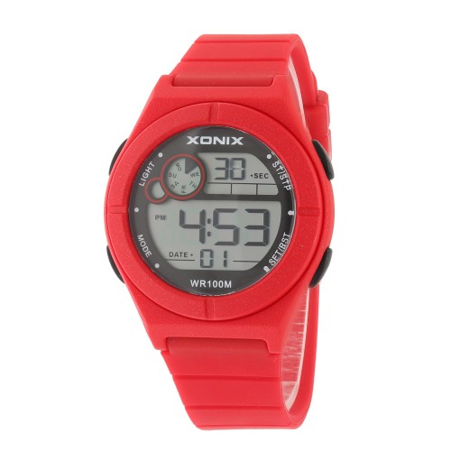 XONIX BAA-002 - Czerwony - Dzięcięcy - Zegarek na pasku
