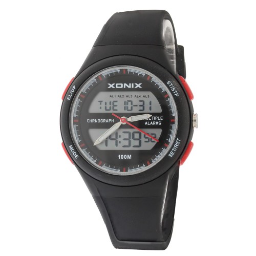 XONIX VP-007 - Czarny - Dziecięcy - Zegarek na pasku