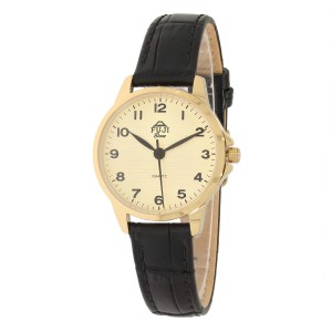 FUJI Time L7126QG - GOLD - Damski - Zegarek kwarcowy na pasku