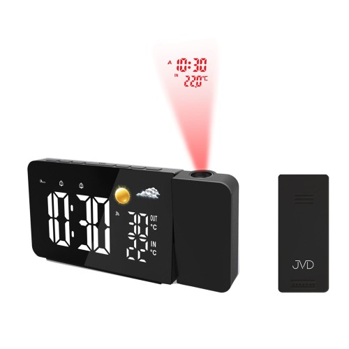 JVD RB3211.1 - 17,5x8cm - Czarny - Stacja pogodowa 