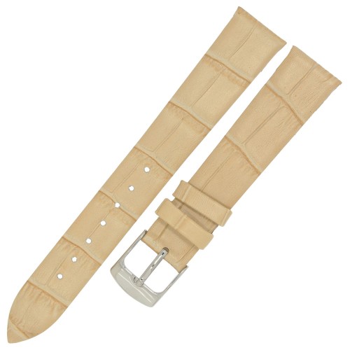 HORIDO 0183 - BEŻOWY - 14mm - Skórzany pasek do zegarka