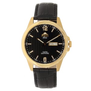 FUJI Time M6103QG - BLACK - Męski - Zegarek kwarcowy na pasku