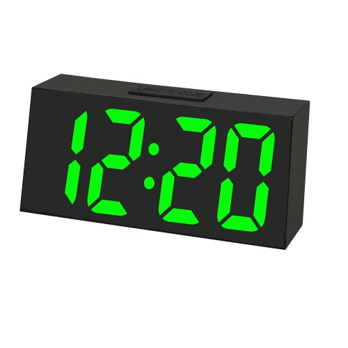 JVD SB3628.1 - 19,5x9,5cm - CZARNY / Zielony - Budzik elektroniczny