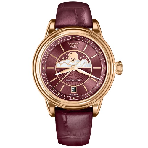 AVIATOR V.1.33.2.265.4 - Douglas Moonflight - Damski - Zegarek kwarcowy