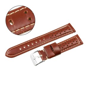 PACIFIC W82 - Ciemny Brąz - 20mm - Skórzany pasek do zegarka