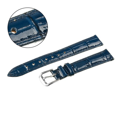 PACIFIC W75 - Granatowy - 14mm - Skórzany pasek do zegarka