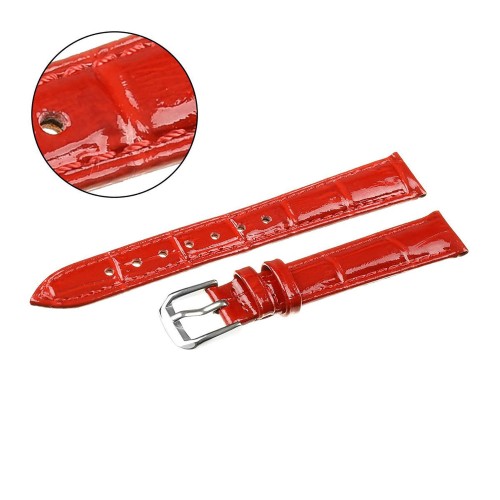 PACIFIC W75 - Czerwony - 16mm - Skórzany pasek do zegarka
