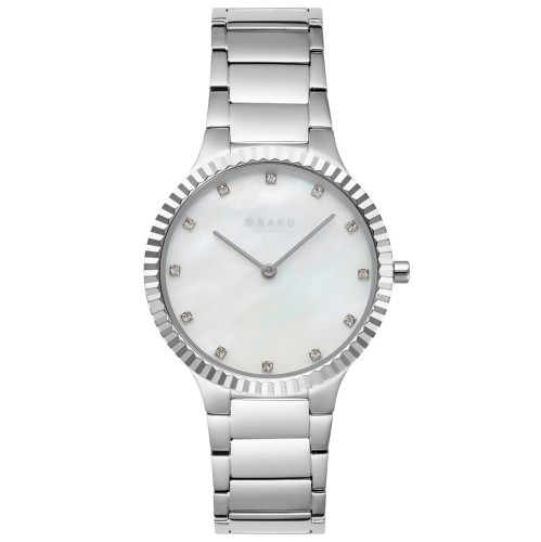 OBAKU V292LXCWSC - Linje Lille Brace - Damski - Zegarek na bransolecie