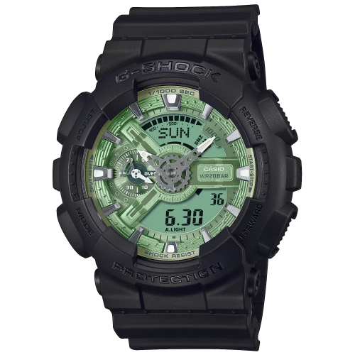 CASIO GA-110CD-1A3ER - G-Shock Original - Męski - Zegarek kwarcowy
