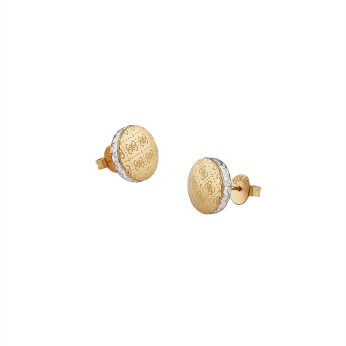 GUESS JUBE04265JWYGT/U - 4G RISING - SIDE CRYSTALS 4G STUDS - Spring 2024 - Damskie - Kolczyki