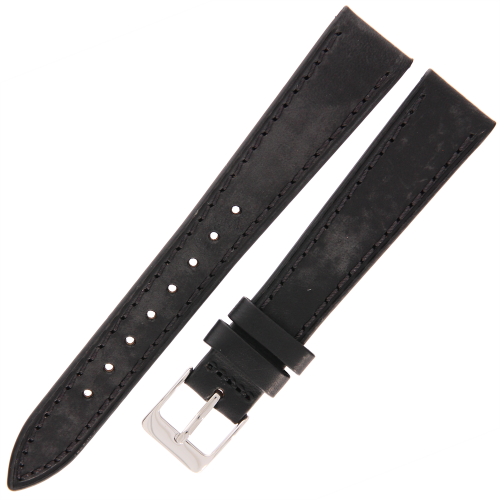 TEKLA EP10 - 18mm - Gładki - CZARNY - Skórzany pasek do zegarka