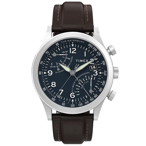 TIMEX TW2W47900 - Waterbury Fly-Back Chronograph - Męski - Zegarek na pasku