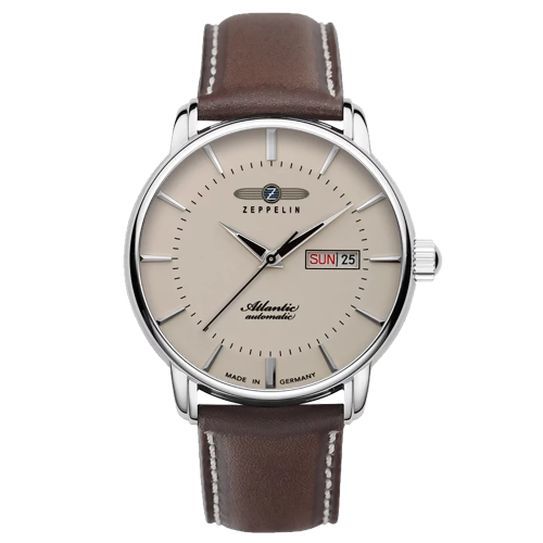 ZEPPELIN 8466-5 - Atlantic Automatic - Męski - Zegarek na pasku skórzanym