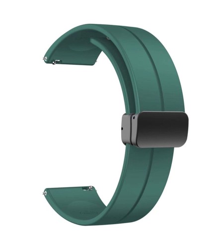 DILOY BR45 - ZIELONY - 20mm - Silikonowy pasek do zegarka