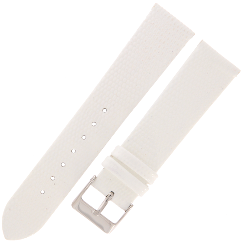 TEKLA J5 - 20mm - Jaszczurka - BIAŁY - Skórzany pasek do zegarka
