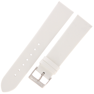 TEKLA G5 - 20mm - Gładki - BIAŁY - Skórzany pasek do zegarka