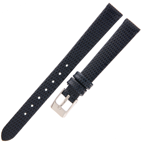 TEKLA J4 - 12mm - Jaszczurka - GRANATOWY - Skórzany pasek do zegarka