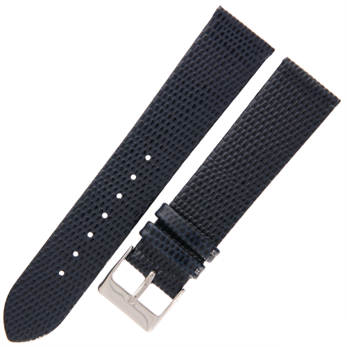 TEKLA J4 - 20mm - Jaszczurka - GRANATOWY - Skórzany pasek do zegarka