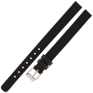 LAVVU Plain LSCXB10 - 10mm - CZARNY - Skórzany pasek do zegarka