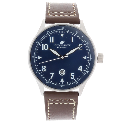 TIMEMASTER 258/05B - Męski - Zegarek na pasku skórzanym