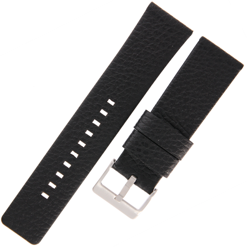 TEKLA TX1 - Bizon - 24mm - CZARNY - Skórzany pasek do zegarka