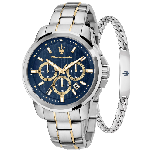 MASERATI R8873621036 - SUCCESSO Chrono - Męski - Zegarek kwarcowy + Bransoletka