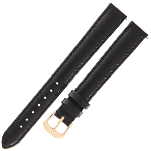 HIRSCH City Calf XL - CZARNY - 14mm - Skórzany pasek do zegarka