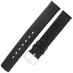 HIRSCH Aqualino M - CZARNY - 16mm - Skórzany pasek do zegarka