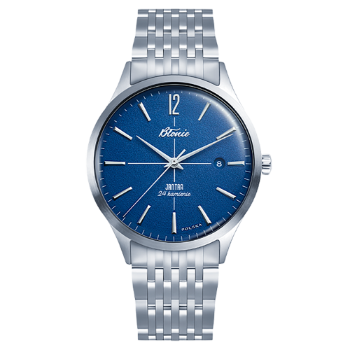 BŁONIE Jantar Burza - Męski - Zegarek mechaniczny z automatycznym naciągiem