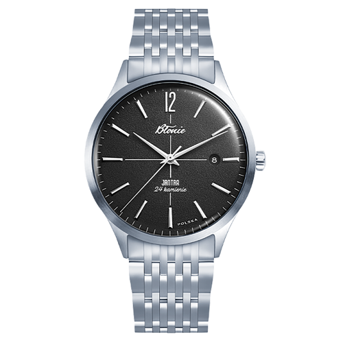 BŁONIE Jantar Noc - Męski - Zegarek mechaniczny z automatycznym naciągiem