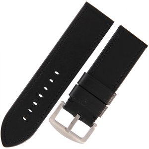TEKLA P10 - 26mm - CZARNY - Skórzany pasek do zegarka
