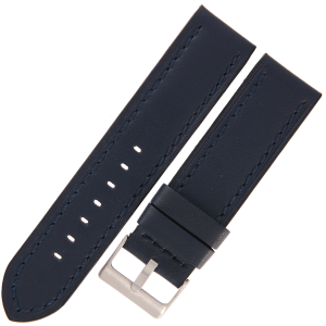 TEKLA PV40 - 22mm - Równy - GRANATOWY - Skórzany pasek do zegarka