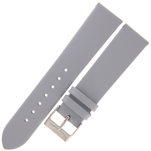 TEKLA G6A - 20mm - Gładki - SIWY - Skórzany pasek do zegarka