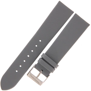 TEKLA G6B - 20mm - Gładki - SZARY - Skórzany pasek do zegarka