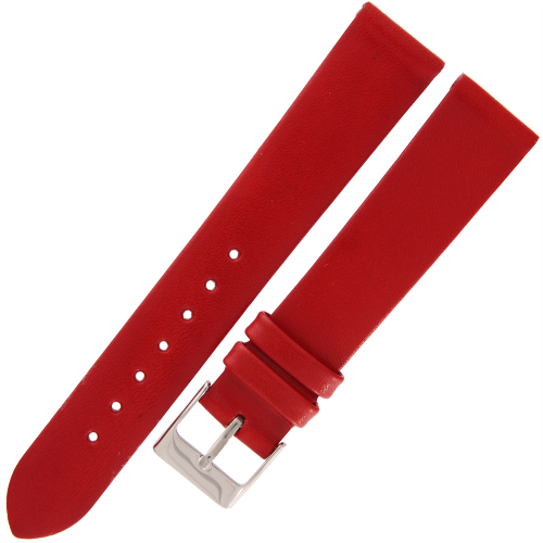 TEKLA G3 - 18mm - Gładki - CZERWONY - Skórzany pasek do zegarka
