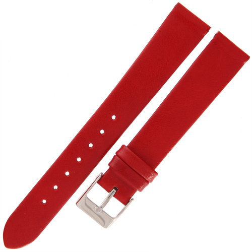 TEKLA G3 - 16mm - Gładki - CZERWONY - Skórzany pasek do zegarka