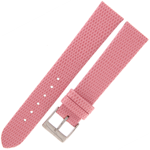TEKLA J10A - 18mm - Jaszczurka - JASNY RÓŻOWY - Skórzany pasek do zegarka