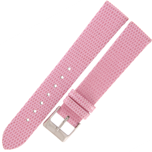 TEKLA J10B - 18mm - Jaszczurka - JASNY RÓŻOWY - Skórzany pasek do zegarka