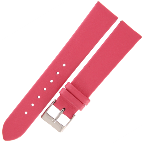 TEKLA G10B - 18mm - Gładki - RÓŻOWY - Skórzany pasek do zegarka