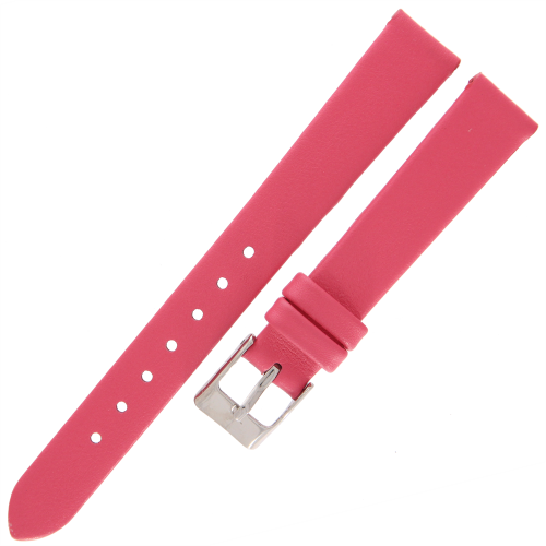 TEKLA G10B - 14mm - Gładki - RÓŻOWY - Skórzany pasek do zegarka