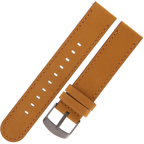 TIMEX PW4B12300 - 20mm - JASNY BRĄZ - Skórzany pasek do zegarka TIMEX TW4B12300