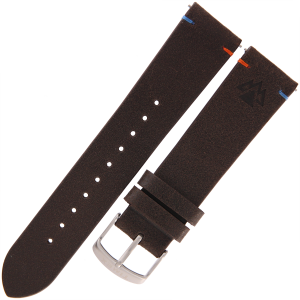 TIMEX PW2V64400 - 22mm - CIEMNY BRĄZ - Skórzany pasek do zegarka TIMEX TW2V64400